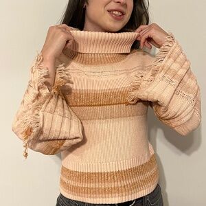 FREE PEOPLE CloseToMe Pullover In Pink